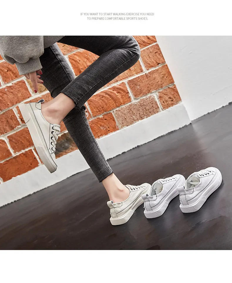 Женская обувь на плоской подошве длиной 22,5-24,5 см; высокие кроссовки на плоской подошве; спортивная обувь для отдыха; кожаная повседневная обувь белого цвета;