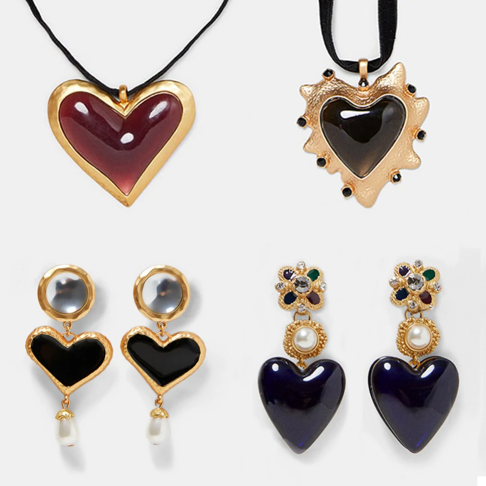 

Vedawas ZA Rhinestone Crystal Earring for Women Jewelry New Style Heart Water Drop Dangle Earing Pendientes Mujer Moda 2018 X201