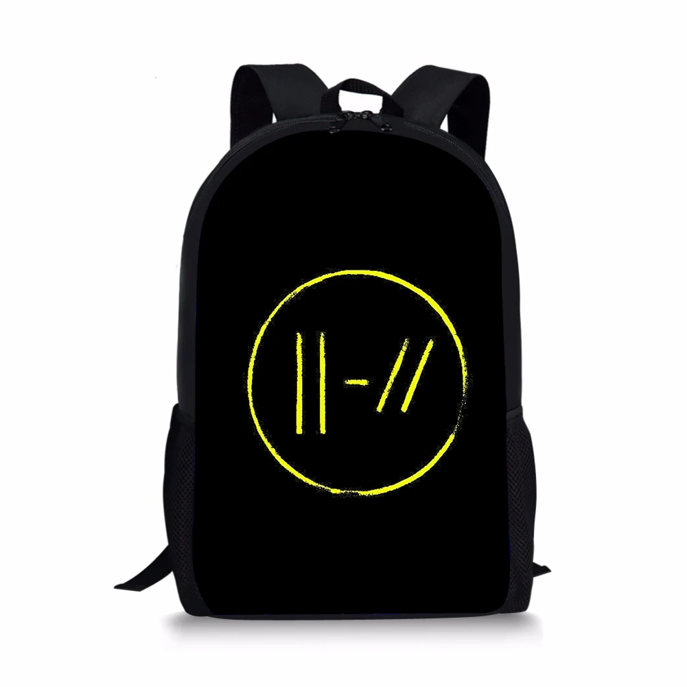 

THIKIN Schoolbag Twenty One Pilots Backpacks Orthopedic Bookbag Boys Girls Mochila Large Plecak Dropshipping College Bag