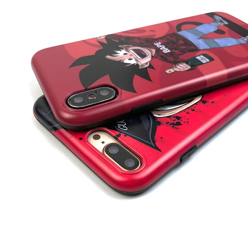 Матовый мультяшный чехол для телефона для iPhone XS чехол для MAX XR Dragon Ball Master Roshi Goku мягкий чехол для iPhone XS XR 7 8 6S Plus