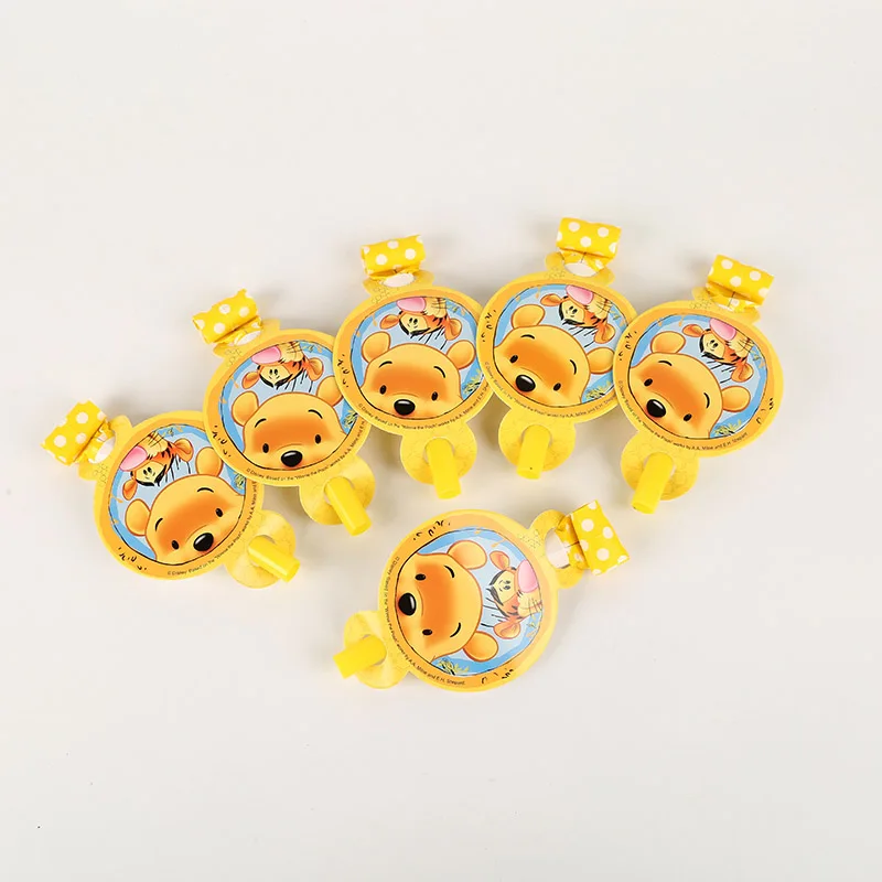 Winnie the Pooh Kids Birthday Party Decoration Set Winnie Birthday Party Supplies Baby Birthday Party Pack event party supplies - Цвет: Blow out 6pcs