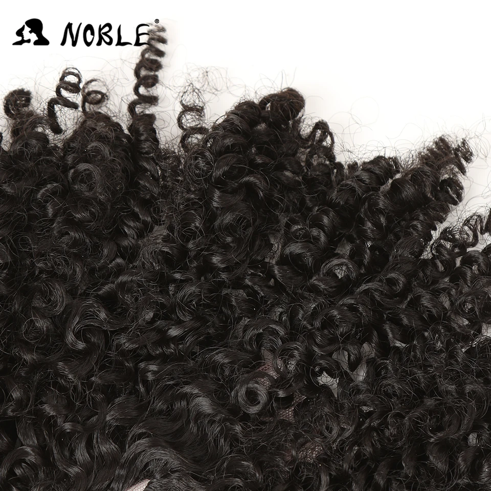 Nebuzz Blagorodnye Sinteticheskie Puchki Vyushihsya Volos S Parik S Proborom Poseredine Naturalnye Chernye 14 Dyujmov Korotkie Afro Sinteticheskie Volo