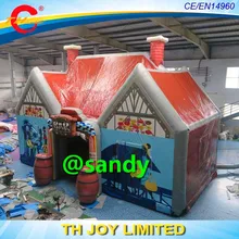 Воздуха до двери, 10x5x5 mH открытый надувной тент для вечеринок, надувной дом, надувной бар, надувной паб