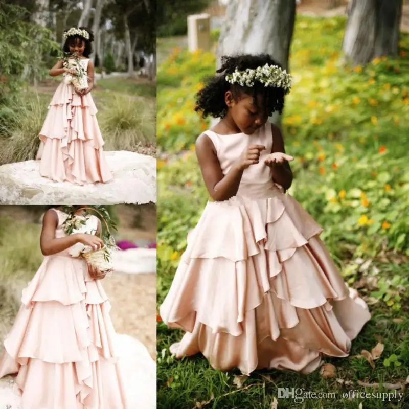 little girl blush pink dress