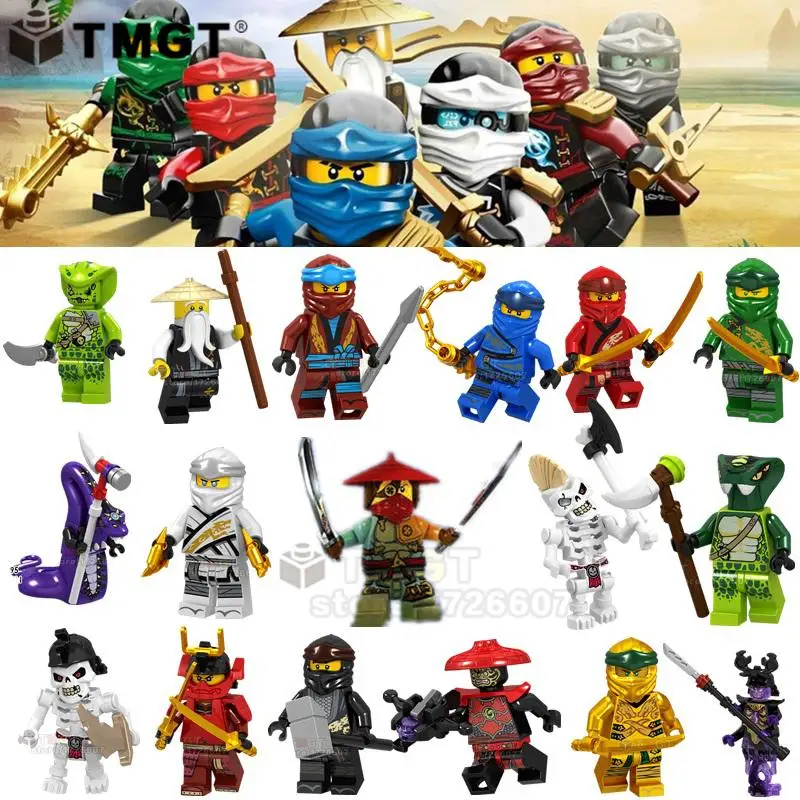 

Single Sale Ninja Acout Wu Lloyd The Nya Chokun Brick Building Blocks Toys Gifts for Children