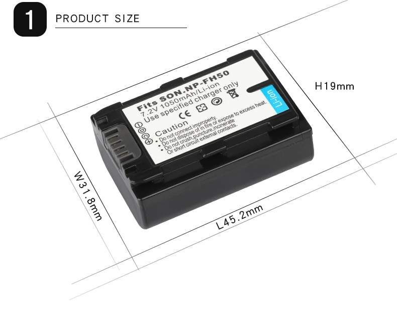 JHTC 1050 мА/ч, Батарея для sony NP-FH50 NP-FH40 NP-FH30 NP-FH60 NP-FH70For Alpha DSLR A230 A330 A380 DSC-HX1 HX200 HDR