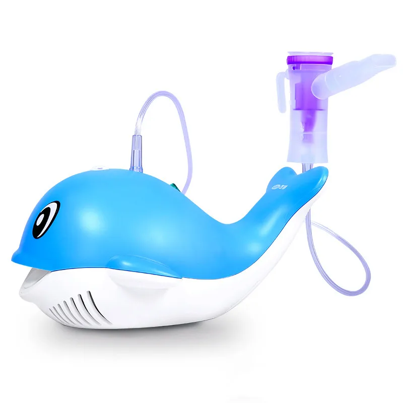 

Cofoe Portable Ultrasonic Nebulizer Medical Home Health Care Portable Inhaler Mini Dolphins Cartoon Designed 2017 Free Shipping