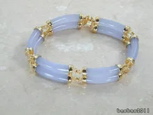 

2 Rows Purple stone Link Clasp Bangle Bracelet Mother's Day Bridal Girl Woman MEN Quartz jewelry Lustrous