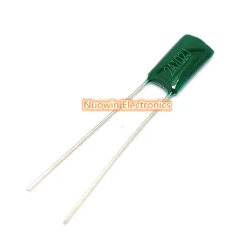 

100pcs Polyester film capacitor 1nF 100V 2A102J