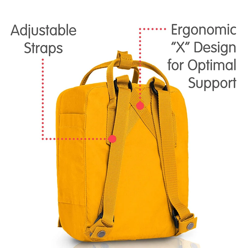 Famoso 7L 16L 20L original kanken mochila kanken bolsa mochilas kanken FOX logotipo impermeable mini kanken Mochila clásica Famoso 7L 16L 20L original kanken mochila kanken bolsa mochilas kanken FOX logotipo impermeable mini kanken Mochila clásica