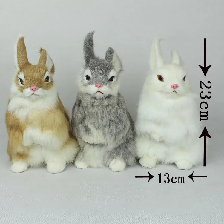 Мягкие игрушки прекрасный моделирование реалистичного кролика животных кукла плюшевые игрушки Дети декорации и подарки на день рожденья для детей