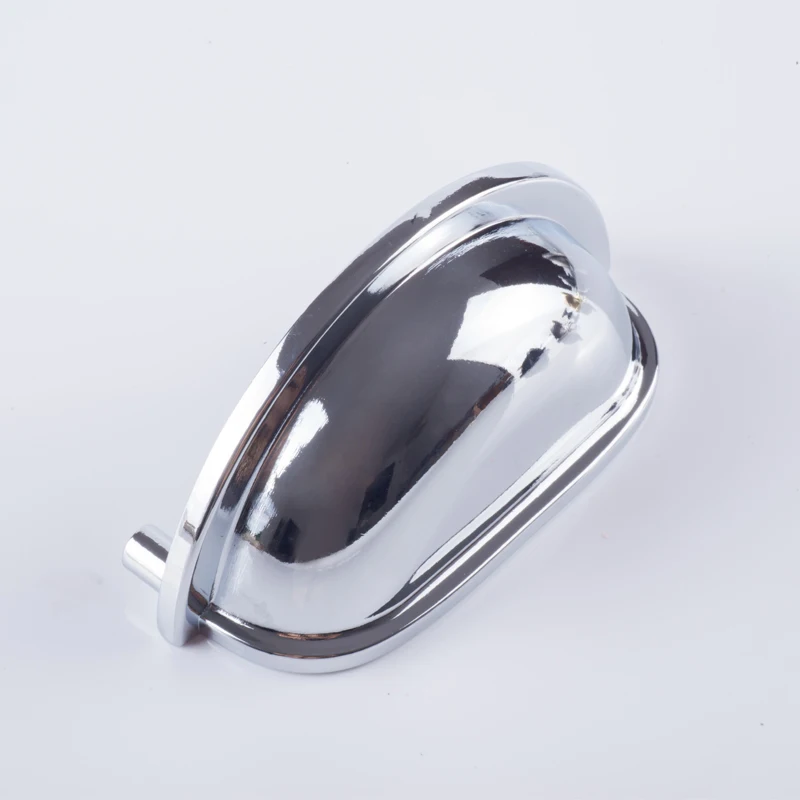 

3" Drawer Pull Dresser Pulls Knobs Handles Shell Cup Bin Classic Cabinet Door Knob Pulls Kitchen Polished Chrome Steel Silver