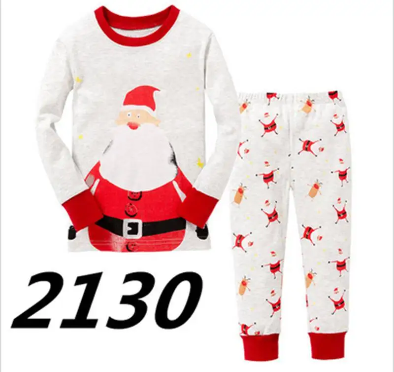 

Christmas Sports Christmas Kids Pajama Set Long Sleeve Deer Tops+Striped Pant 2PCS Nightwear Toddler Sleeping Clothes LP100