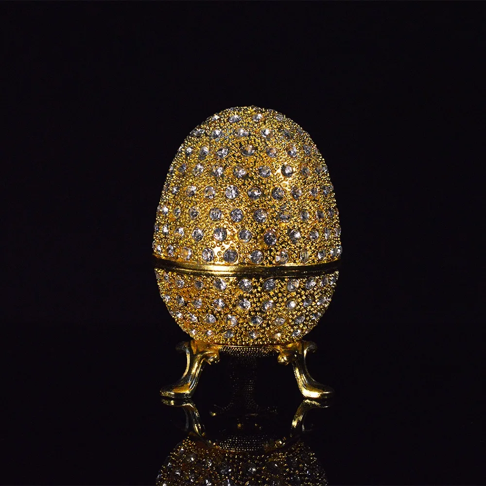 Qifu Металл золото камень пасхальное яйцо и qifu faberge яйцо ремесла украшения