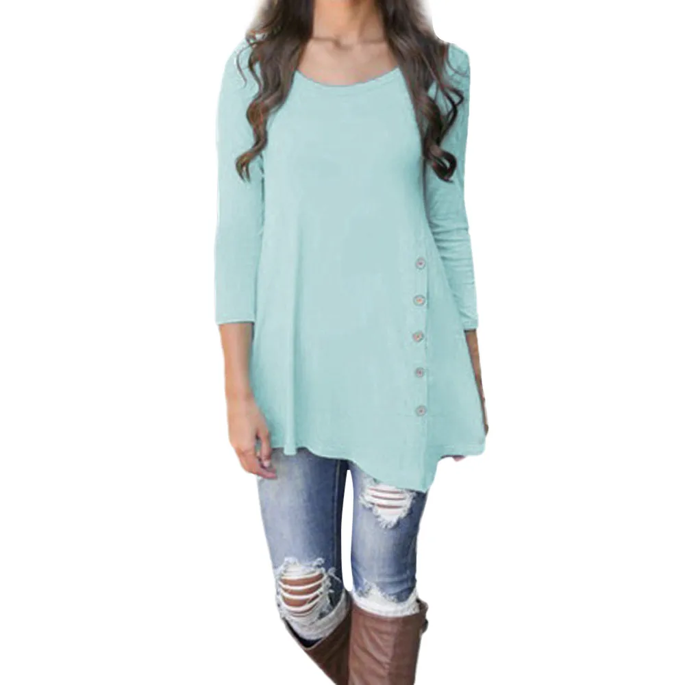 

Plus Size 6xl Womens Tops And Blouses Long Sleeve Summer Blouse Women Black Solid 2019 Women Tops Button Ladies Top And Blouses