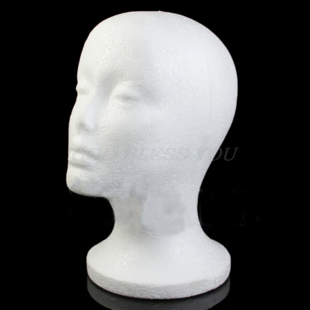 Head Model Lightweight Convenient Foam Female Foam Mannequin Head Hats  Glasses Wigs Display - AliExpress