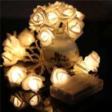 2.5 м RGB 20 романтическая роза Батарея Гирлянды светодиодные свет красивый для дня рождения и свадьбы Рождество огни "украшение праздника