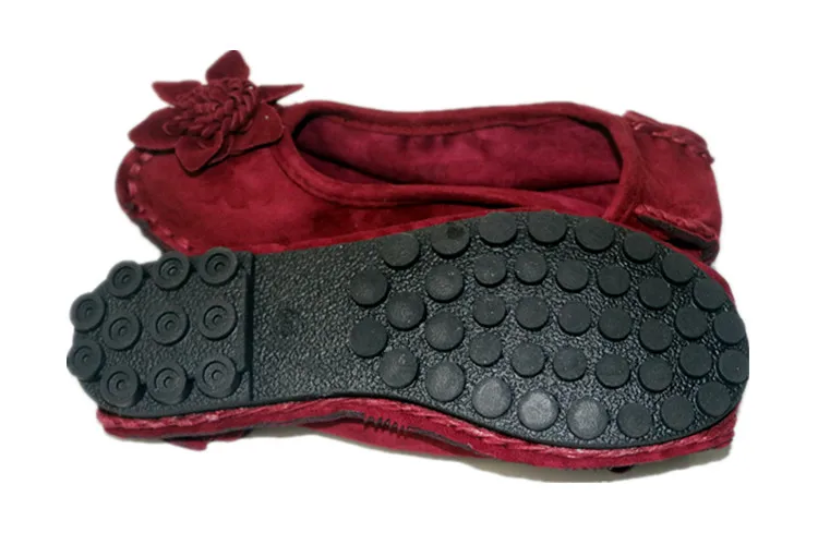 Удобные дышащие лоферы на плоской подошве из хлопчатобумажной ткани в Пекинском стиле; женская повседневная обувь; сезон весна-осень; однотонная обувь с цветами