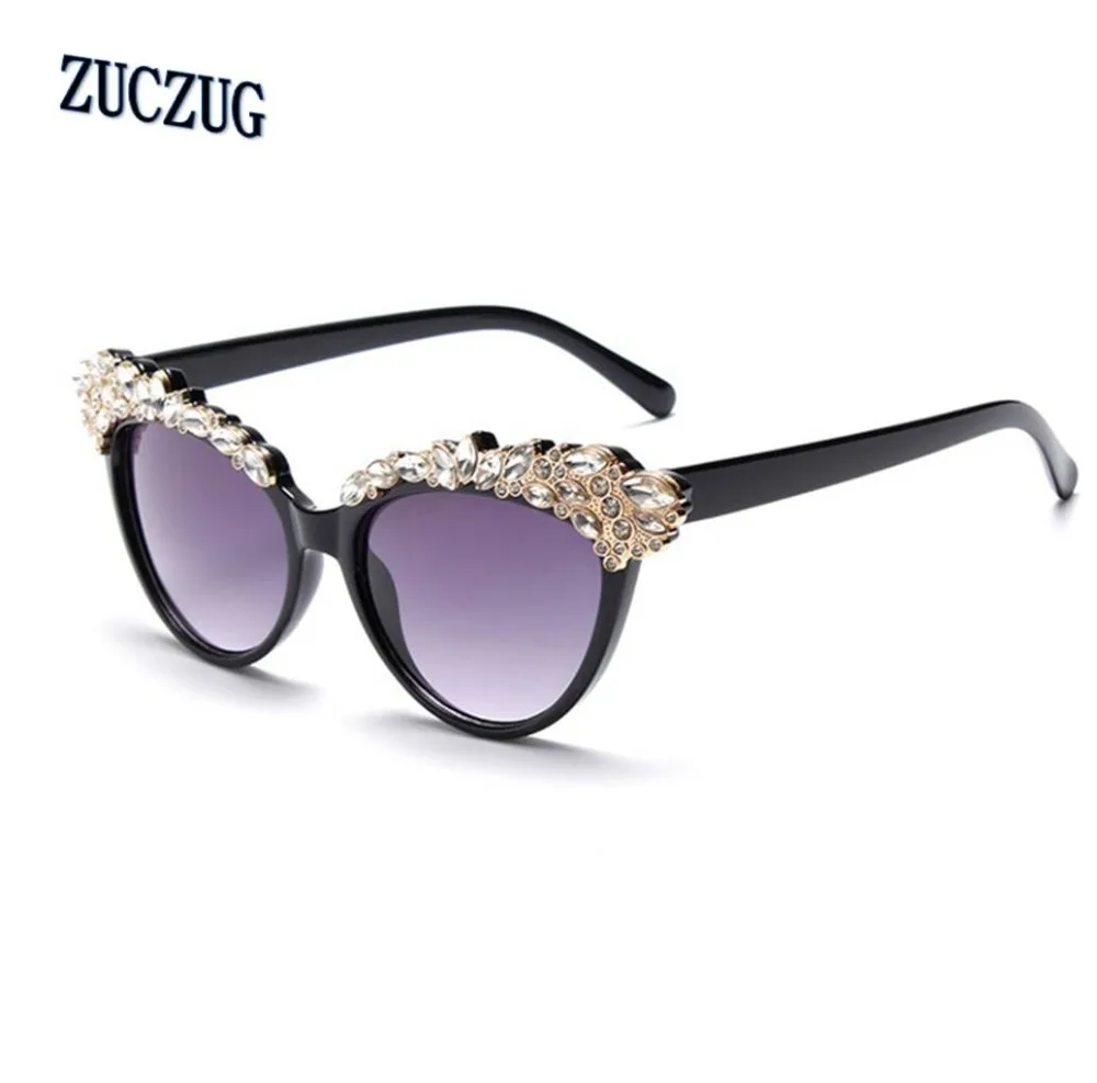 

Luxury fashion rhinestone cat eye sunglasses women designer transparent frame ladies reflective sunglasses gafas de sol