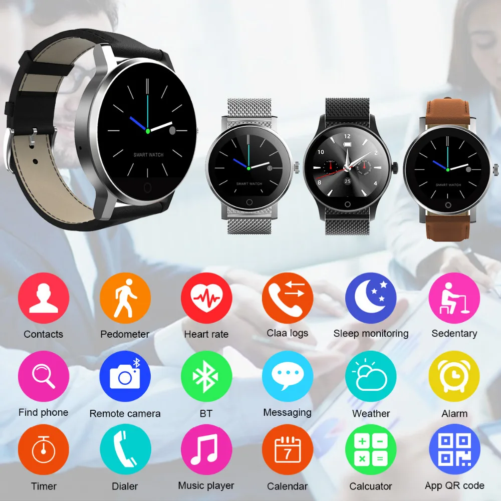 Diggro K88H android износ плюс спортивные Смарт часы обратный отсчет Bluetooth Вызов монитор сердечного ритма Водонепроницаемый умный браслет