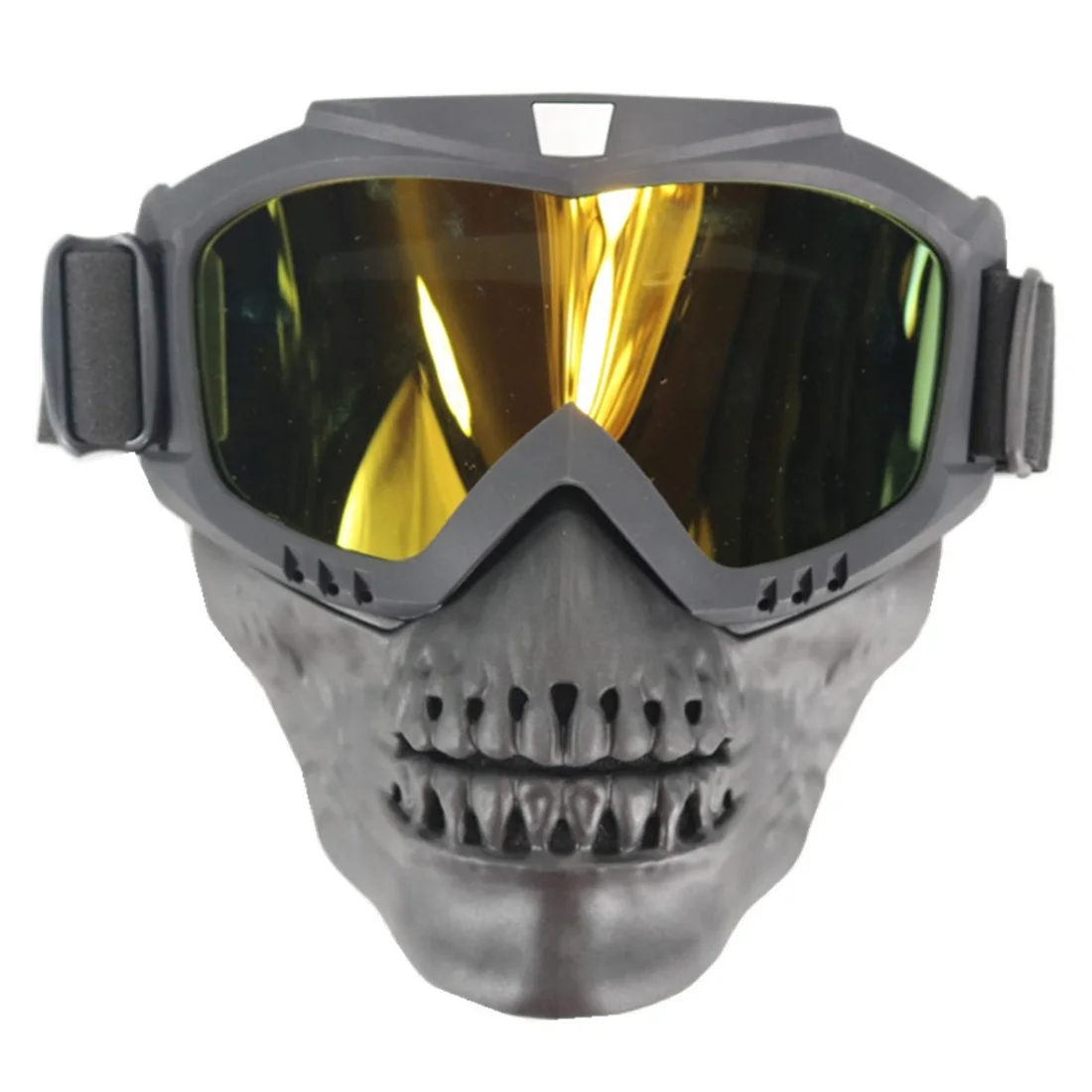 Американские ударопрочные тактические очки маска череп защитная маска для лица для страйкбола CS-Hydrargyrum цветные линзы