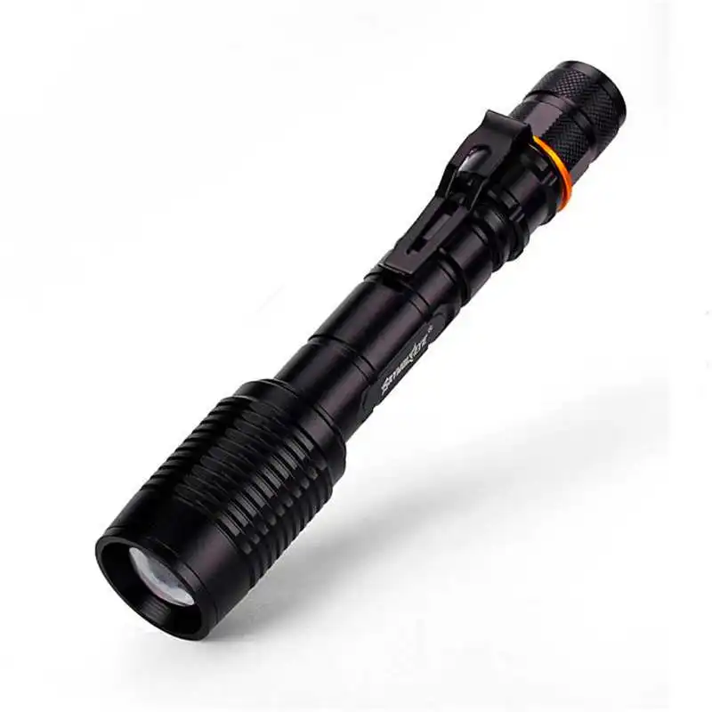 Tactical 5-mode 4000LM Zoomable XML T6 LED Flashlight&18650&Charger lanterna led recarregavel torch flashlight t6 #4S5 (6)