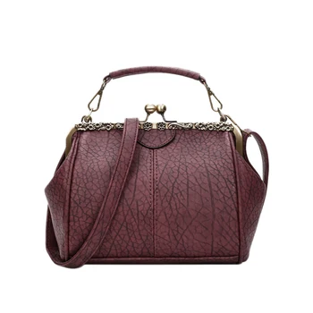 

New Retro Handbag Shoulder Bag Clip Handbag Crossbody Bag Zipper & Hasp Tote Bag Women'S Shoulder Bags
