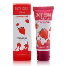 Hot Love-Kiss Strawberry flavored edible lubricants,intercourse male female oral sex lubricant sex lubricant