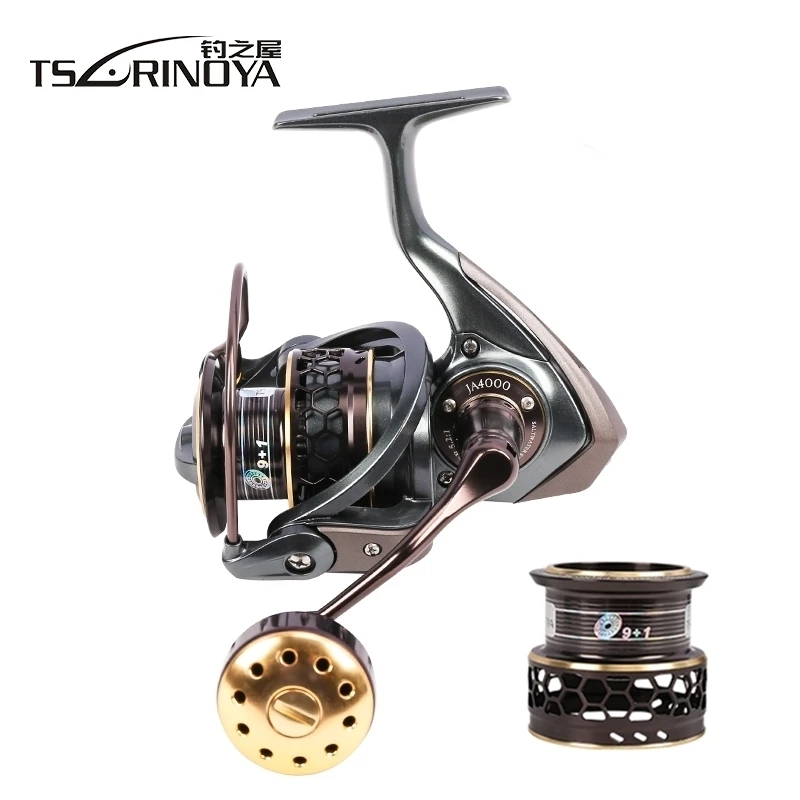 TSURINOYA Jaguar 4000 двойной катушки 9 + 1BB морской Рыбалка спиннингом 7 кг Макс Перетащите