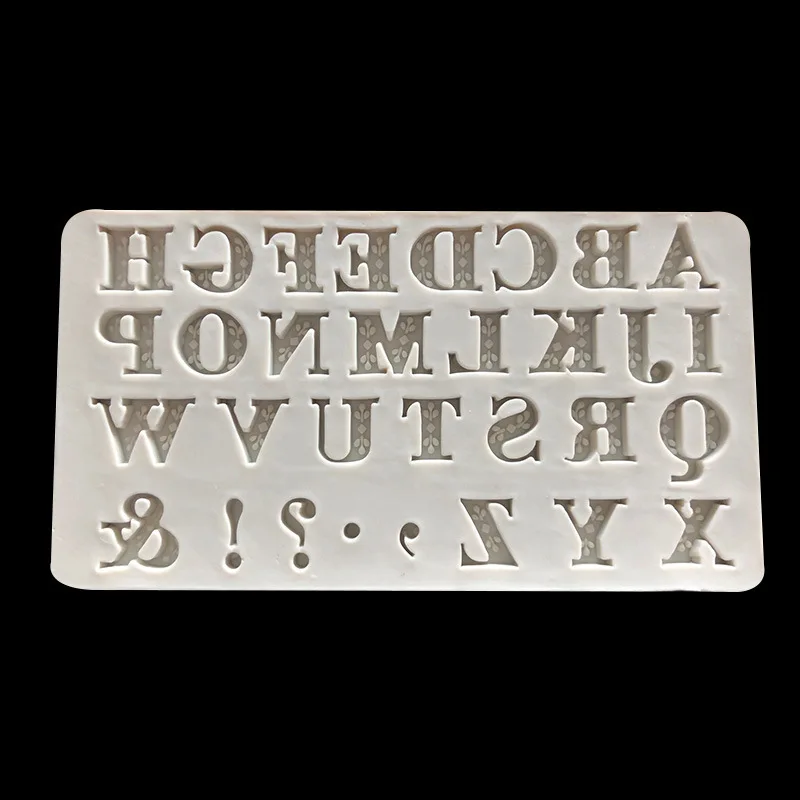 

Silica Gel Cake Mould Pattern Letter Symbol Sugar Turning Baking Tool 17-38