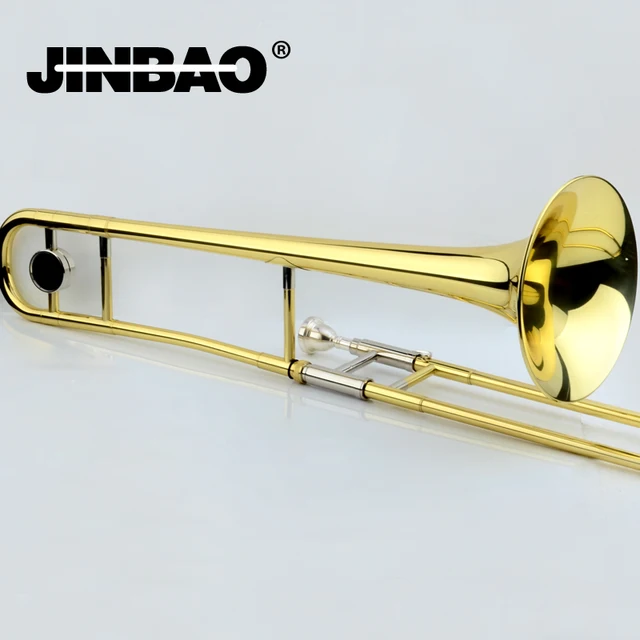 Cheap New Professional JINBAO JBSL-a700 Alto Trombone B Flat Gold Lacquer Brass trombone musical instruments with trombone mouthpiece