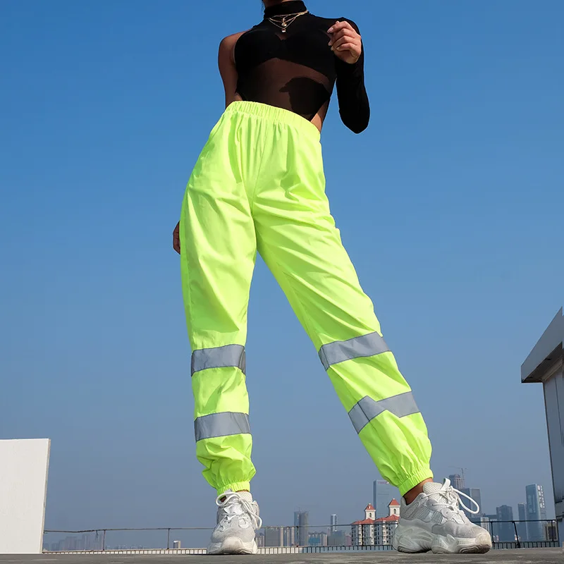 Cidukaka Stripes Reflective Pants Women 