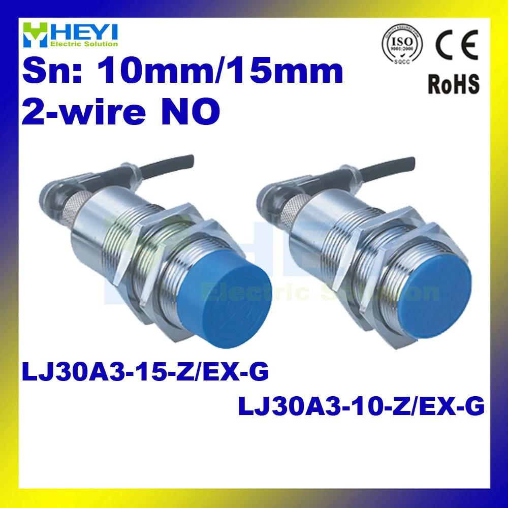 

4-pin air plug inductive proximity sensor LJ30A3-10-Z/EX-G LJ30A3-15-Z/EX-G M30 6-36VDC 2-wire NO with 1.5m cable