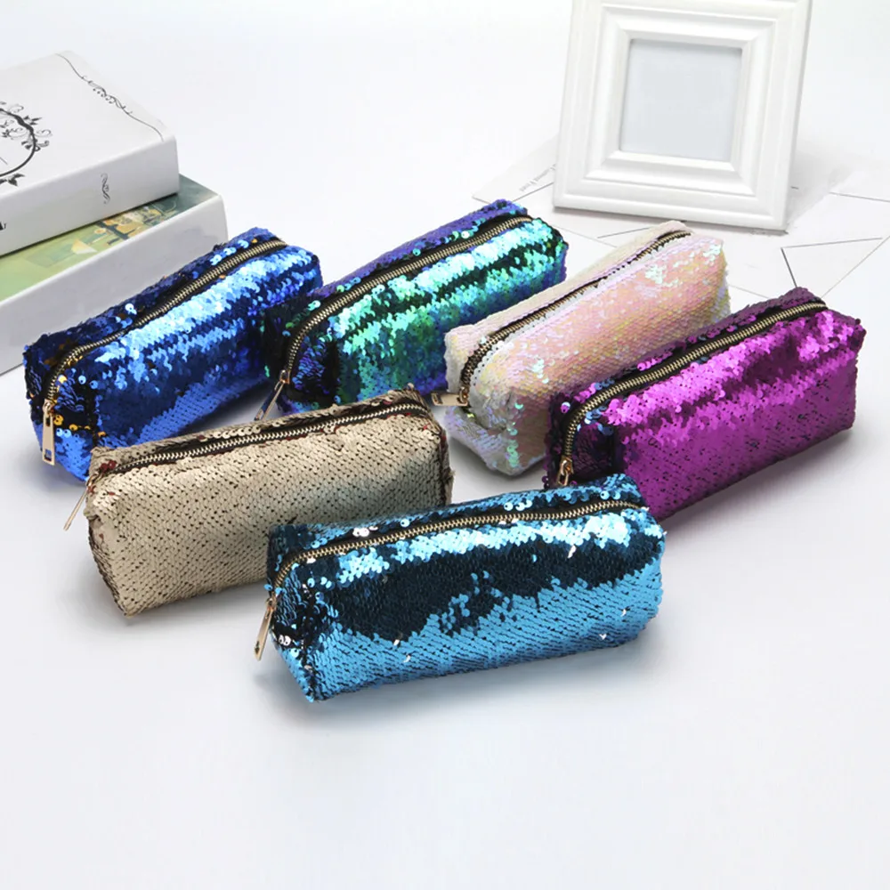 

Fashion Hot Unisex Fashion Double Color Sequins Handbag Cosmetic Bag Makeup Pouch Small Pocket Brand P#
