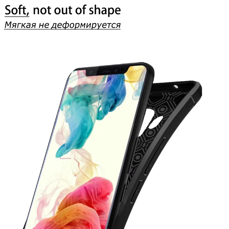 KXM1406_4_JONSNOW Soft Case for Xiaomi Pocophone F1 Litchi Texture Shock-Proof TPU Phone Cover For Pocophone F1 Global Version Protective Case