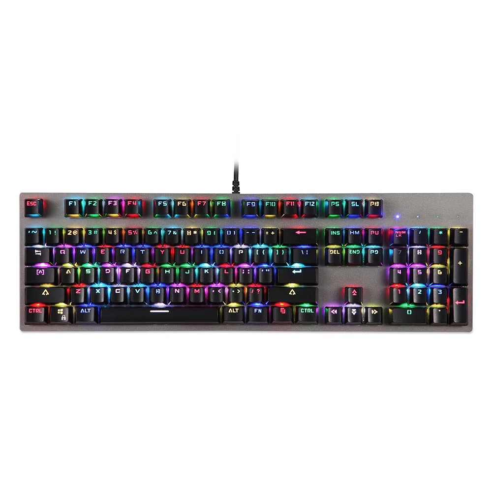 

MOTOSPEED CK89 Mechanical Keyboard Gaming Keyboard Wired USB Customized LED RGB Backlit with 104 Keys for lol computer