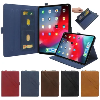 

Case for iPad Pro 11 inch 2018 PU Leather Tablet Smart Cover Auto Sleep Wake Up Card Slots Kickstand Stand Case for iPad Pro 11