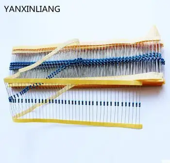 

100pcs 680 ohm 1/4W 680R Metal Film Resistor 680ohm 0.25W 1% ROHS -