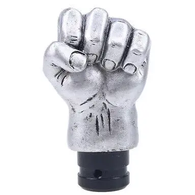 

Golden Aluminum Silver Fist Universal Gear Shift Knob Car Manual Transmission Handle Fit For BMW Toyota Honda Mazda Ford Audi