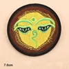 Full Embroidered Peace And Love Iron On Moon And Sun Yellow Round Patches Clothes Patches for Clothing ► Photo 3/6