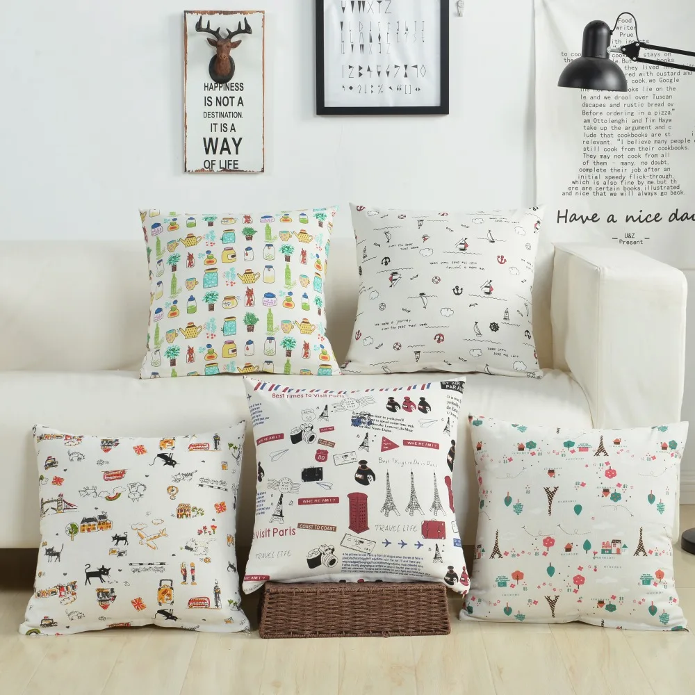 

So Lovely Animal Decorative Cushion Covers Boy Girl Children Cute Pillow Covers 45*45cm Children's Room Purity Style Pillowcase