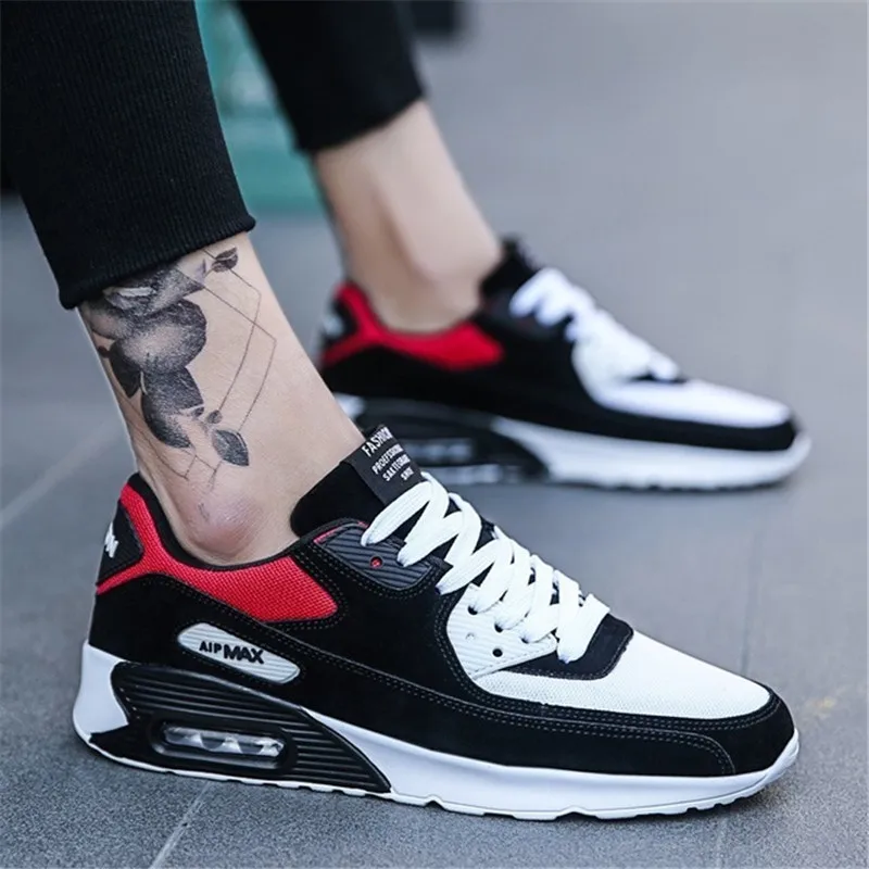 

2019 Popular Fashion Casual Shoes for Men Air Cushion Sneakers Man Lace-up Breathable Max Walking Trainer Male Tenis Feminino
