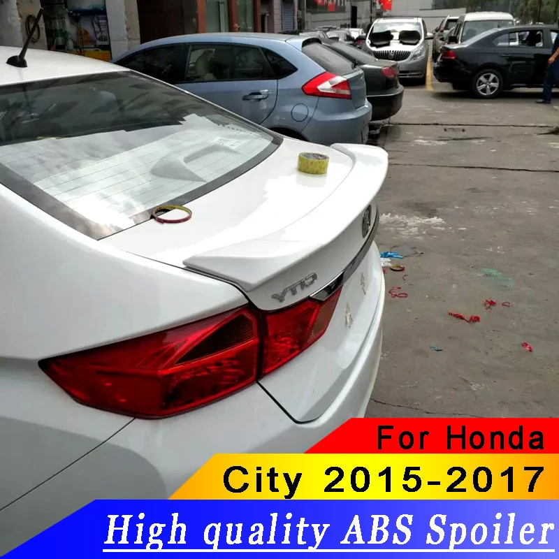 High Quality ABS Material For Honda City Spoiler Car Rear Wing Primer