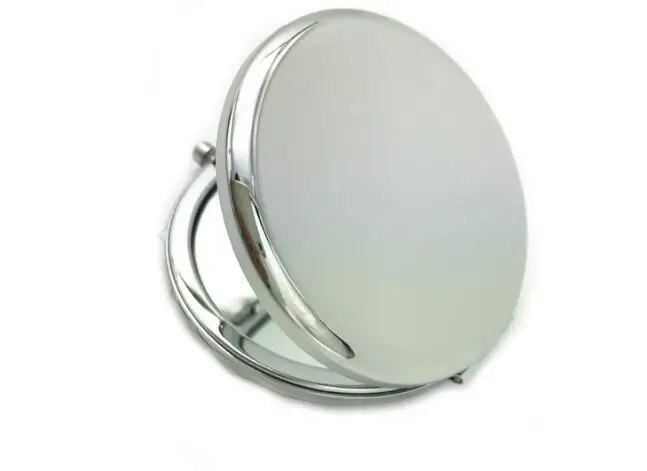 1 шт. 6,5 см карманное зеркало Портативное двухстороннее складное макияж рама из нержавеющей стали компактные косметические зеркала