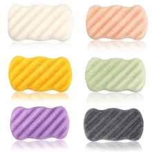 Моющая губка Konjac натуральный аморфофаллюс коньяк Лицевая ГУБКА для ванны моющиеся спонжики Очищение Отшелушивание затяжек