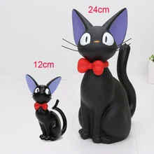 12cm/24cm Studio Ghibli Miyazaki Kiki’s Delivery Service Cat PVC Action Figure Toys Piggy Bank Money Box Model Toy