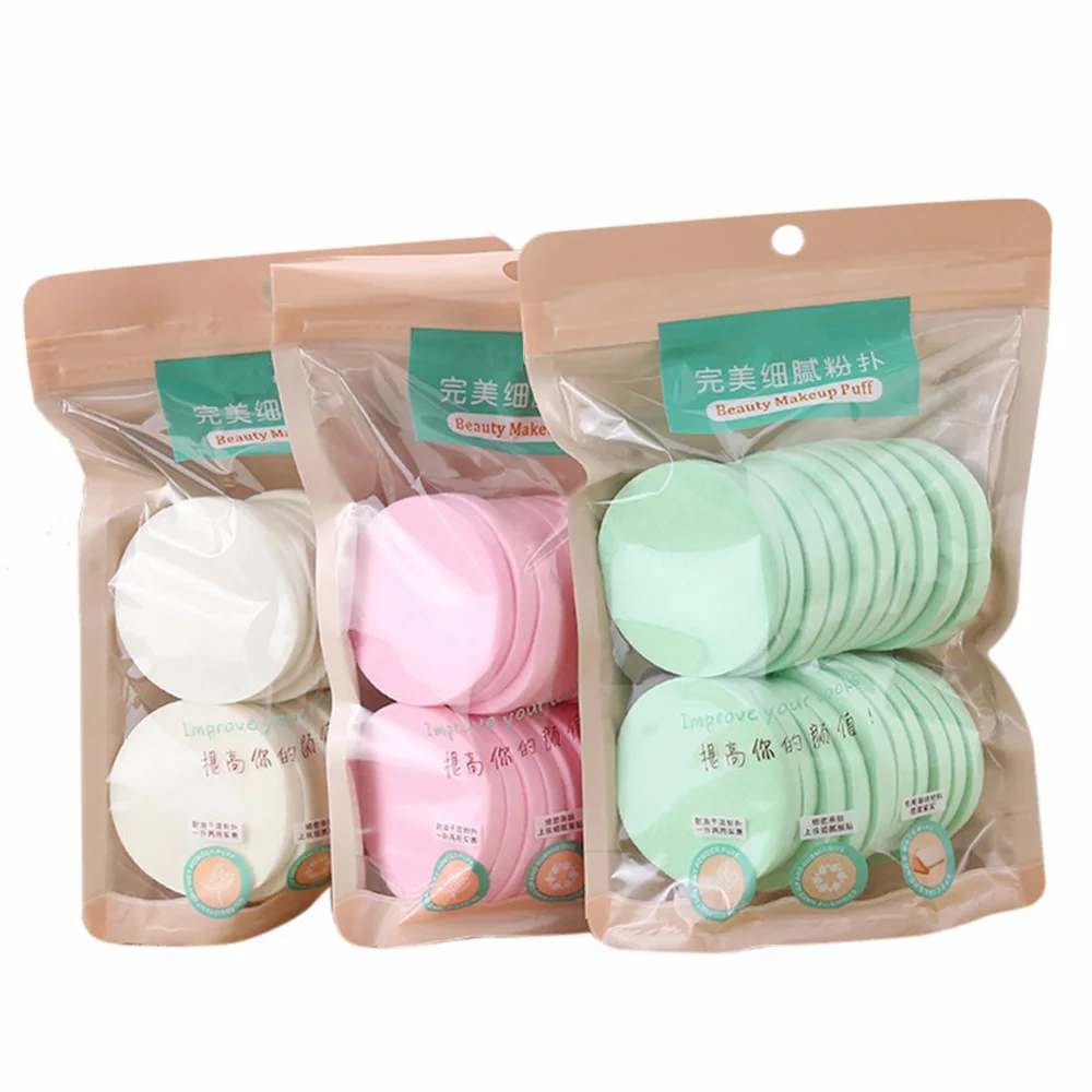 

Sponge Cosmetic Puff 20 PCS Make Up Sponge Face Soft Makeup Foundation Contour Facial Sponges Powder Puff Women Lady Beauty Tool