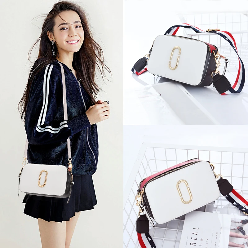 

2018 New women leather small shoulder bag women Lovely fashion Collision cross body bag Women shoulder bags girl messenger bag