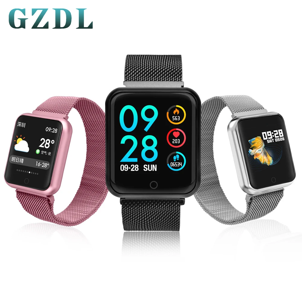 

GZDL Bluetooth Smart Watch Multi-dial Color Screen Wristwatch Heart Rate Monitor Fitness Tracker Bracelet WT8273