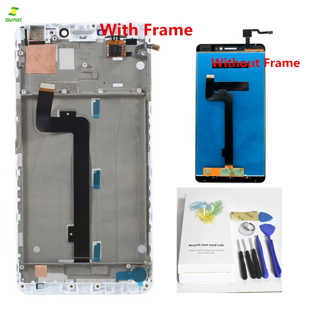 

MAX2 6.44" Touch For Xiaomi Mi MAX2 LCD Touch Screen Digitizer Assembly Frame Replacement Display Hot For xiaomi redmi 6 Screen